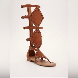 Studded Tan Gladiator Sandals by Torrid